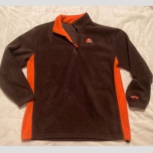 CLEVELAND BROWNS NFL Mens Quarter Zip Pullover!